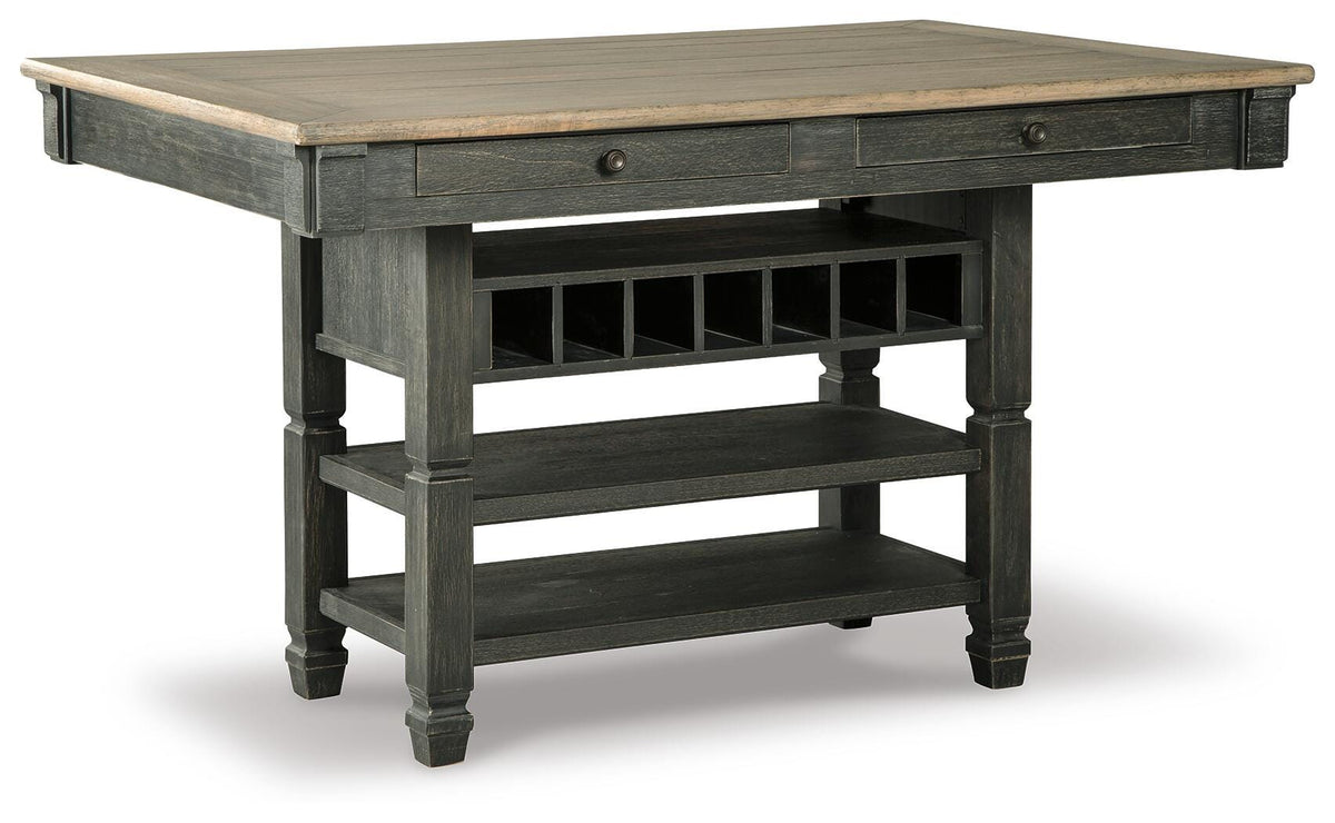 Tyler Creek Counter Height Dining Table and 4 Barstools with Server