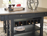 Tyler Creek Counter Height Dining Table and 4 Barstools and Bench