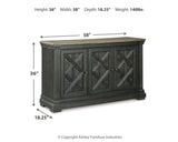 Tyler Creek Counter Height Dining Table and 4 Barstools with Server