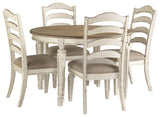 Realyn Dining Table and 4 Chairs