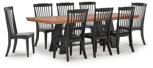 Greddinton Extension Dining Table and 8 Chairs
