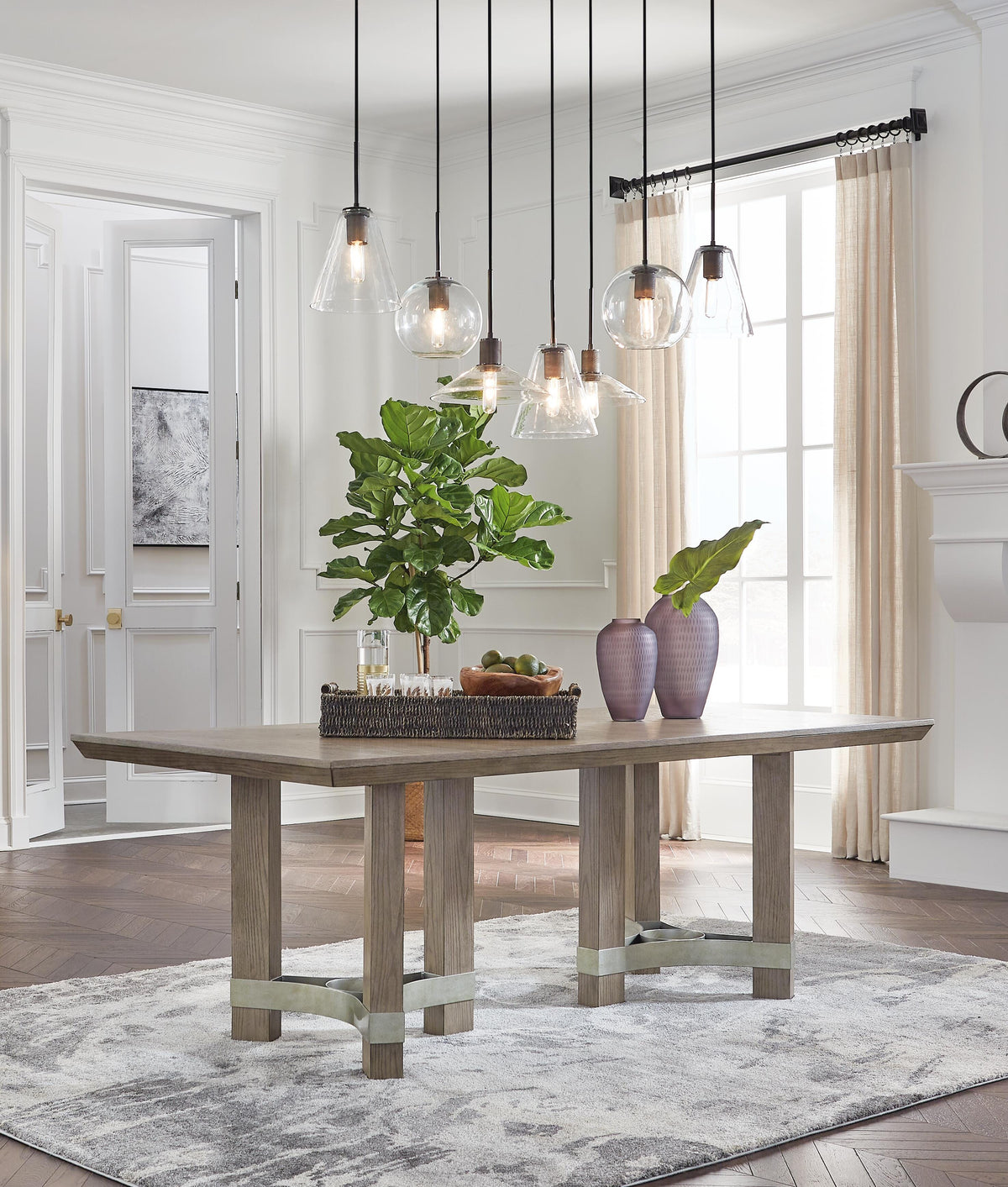 Chrestner Dining Table and 6 Chairs