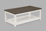 Dakota Chalk White 3-Piece Coffee Table Set - Crown Mark | Olivia Furniture