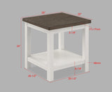 Dakota Chalk White End Table - Crown Mark | Olivia Furniture