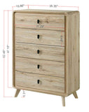 Dawson Light Wood Panel Bedroom Set
