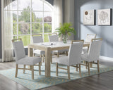 Dune Light Gray Genuine Marble Dining Set | Crown Mark | Olivia Furniture