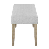 Hazel Light Gray Bench - Crown Mark | Olivia Furniture