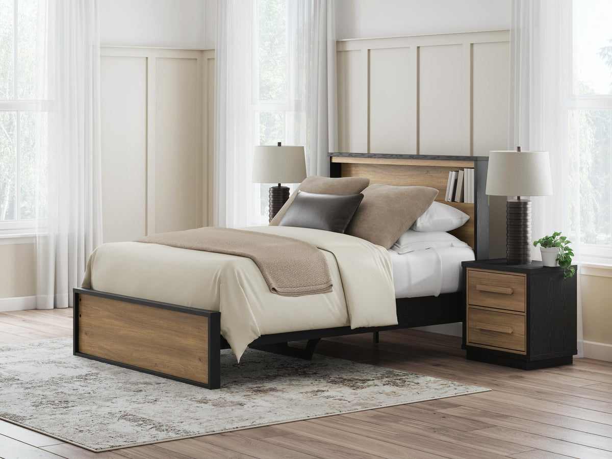 Kozmour Full Bookcase Complete Bed Frame