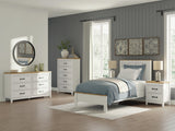 Kerisden Twin Panel Complete Bed Frame
