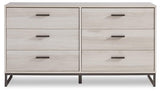 Socalle Queen Panel Platform Bed with Dresser and Nightstand