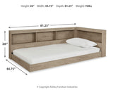 Oliah Twin Bookcase Storage Bed