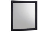 Emily Black Bedroom Mirror (Mirror Only) - Crown Mark | Olivia Furniture