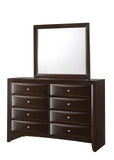 Emily Dark Cherry Bedroom Mirror (Mirror Only) - Crown Mark | Olivia Furniture