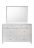Evan White Mirror (Mirror Only) - Crown Mark | Olivia Furniture