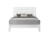 Evan White Queen Panel Bed