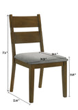 Everly Brown Dining Chair, Set of 2 - Crown Mark | Olivia Furniture