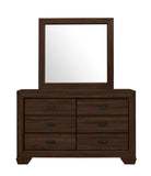 Farrow Chocolate Bedroom Mirror (Mirror Only) - Crown Mark | Olivia Furniture