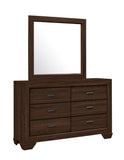 Farrow Chocolate Bedroom Mirror (Mirror Only) - Crown Mark | Olivia Furniture
