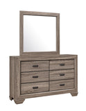 Farrow Grayish Brown Bedroom Mirror (Mirror Only) - Crown Mark | Olivia Furniture