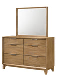 Florian Natural Wood Dresser Top (Mirror Only) - Crown Mark | Olivia Furniture