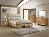 Florian Natural Wood Dresser Top (Mirror Only) - Crown Mark | Olivia Furniture