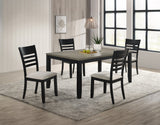 Folio Black/Neutral Dining Side Chair, Set of 2 - Crown Mark | Olivia Furniture