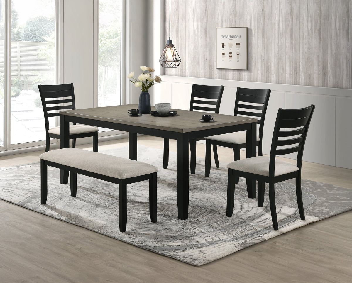 Folio Black Dining Table