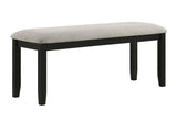 Folio Black/Neutral Dining Bench - Crown Mark | Olivia Furniture