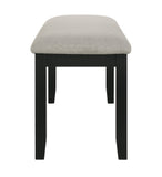 Folio Black/Neutral Dining Bench - Crown Mark | Olivia Furniture