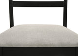 Folio Black/Neutral Dining Side Chair, Set of 2 - Crown Mark | Olivia Furniture