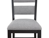Frey Black/Gray Counter Height Chair, Set of 2 - Crown Mark | Olivia Furniture
