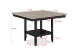 Fulton Charcoal/Light Gray Counter Height Table