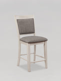 Fulton White Counter Height Chair, Set of 2 - Crown Mark | Olivia Furniture