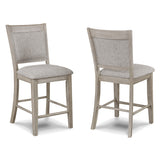 Fulton White Oak Counter Height Dining Chair, Set of 2 - Crown Mark | Olivia Furniture