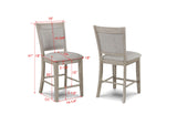 Fulton White Oak Counter Height Dining Set | Crown Mark | Olivia Furniture