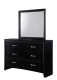 Galinda Black Bedroom Mirror (Mirror Only) - Crown Mark | Olivia Furniture