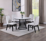 Hadley Black/White Dining Side Chair, Set of 2 - Crown Mark | Olivia Furniture