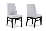 Hadley Black/White Dining Side Chair, Set of 2 - Crown Mark | Olivia Furniture