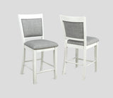 Hartwell Chalk Gray Counter Height Chair, Set of 2 - Crown Mark | Olivia Furniture