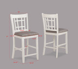 Hartwell Chalk Gray Counter Height Dining Set | Crown Mark | Olivia Furniture