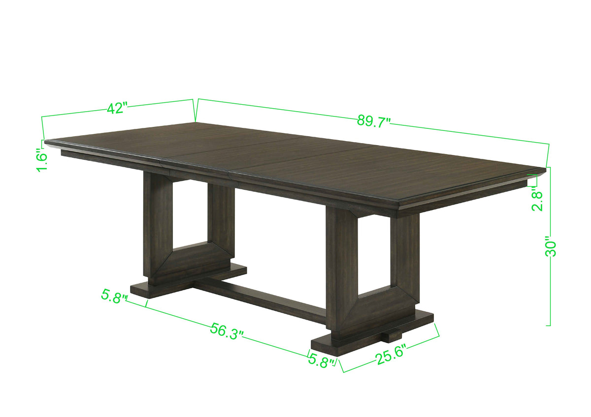 Herbert Espresso/Beige Extendable Dining Set | Crown Mark | Olivia Furniture