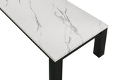 Ivy White Faux Marble 3-Piece Cocktail Set - Crown Mark | Olivia Furniture