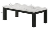 Ivy White Faux Marble 3-Piece Cocktail Set - Crown Mark | Olivia Furniture