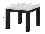 Ivy White Faux Marble 3-Piece Cocktail Set - Crown Mark | Olivia Furniture