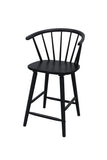 Janna Black Counter Height Stool, Set of 2 - Crown Mark | Olivia Furniture