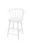 Janna White Counter Height Stool, Set of 2 - Crown Mark | Olivia Furniture