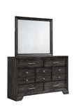 Jaymes Gray Bedroom Mirror (Mirror Only) - Crown Mark | Olivia Furniture