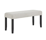 Jules Black/Light Gray Bench - Crown Mark | Olivia Furniture