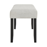 Jules Black/Light Gray Bench - Crown Mark | Olivia Furniture