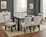 Jules Black/Light Gray Side Chair, Set of 2 - Crown Mark | Olivia Furniture